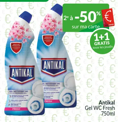 Offre: Antikal Gel WC Fresh