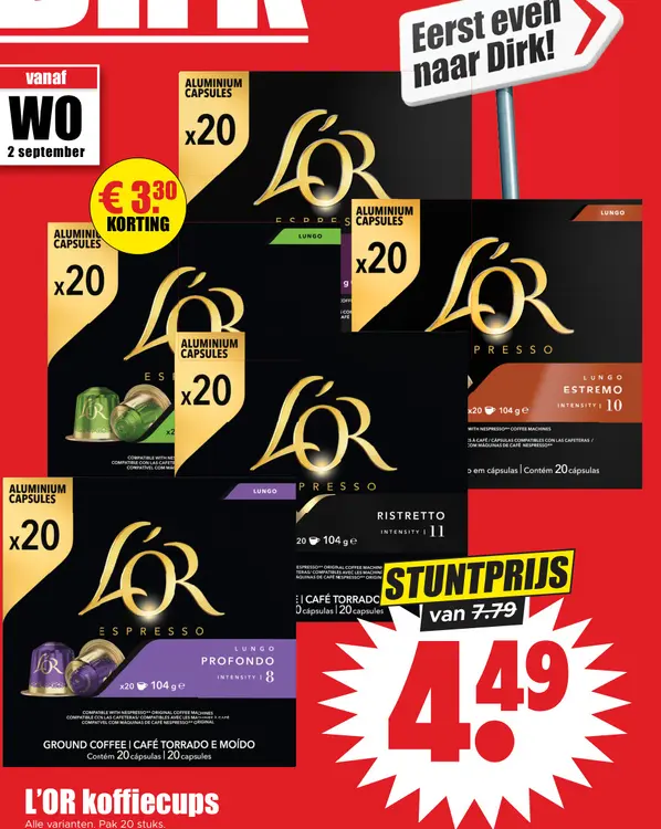 Aanbieding: koffiecups