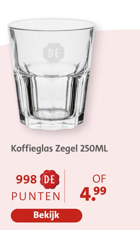 Aanbieding: Koffieglas Zegel