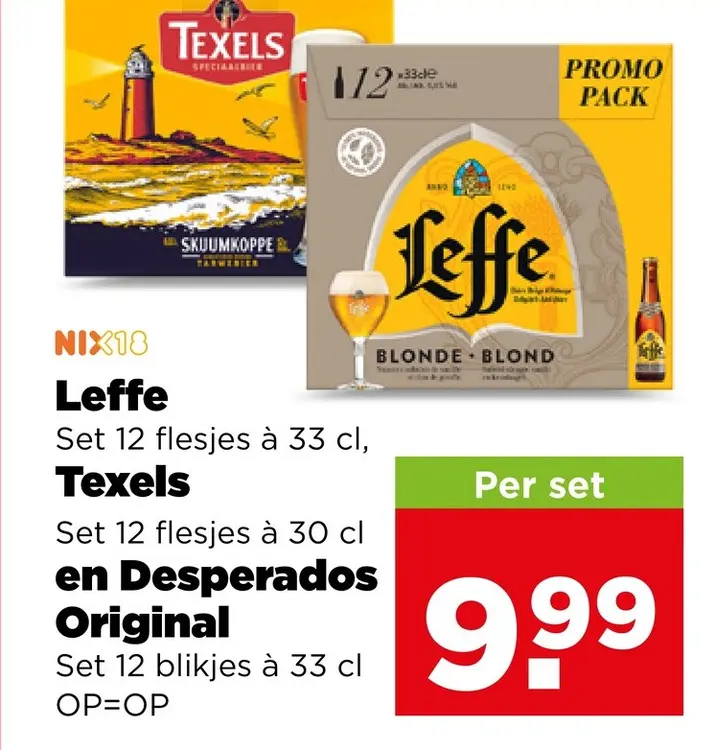 Aanbieding: Leffe, Texels en Desperados Original