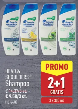 Aanbieding: HEAD & SHOULDERS Shampoo