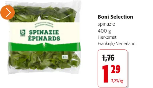 Promotie: Spinazie