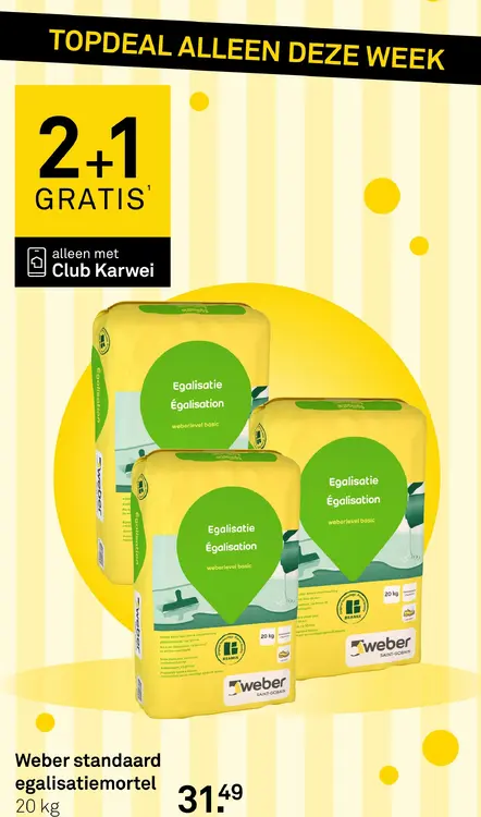 Aanbieding: Standaard egalisatiemortel