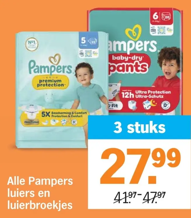 Aanbieding: Luiers en luierbroekjes