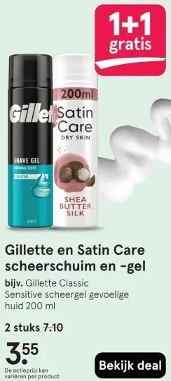 Aanbieding: Scheerschuim en -gel