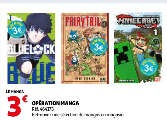 Offre: Opération manga