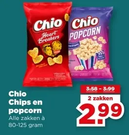 Aanbieding: Chips en popcorn