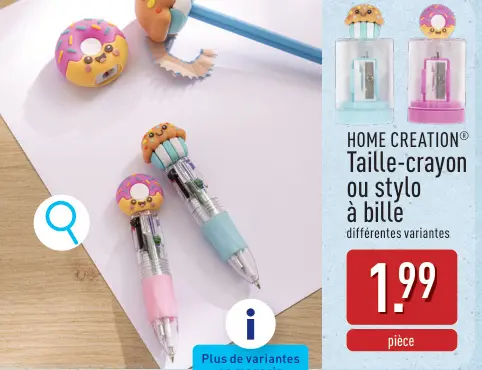 Offre: Taille-crayon ou stylo a bille