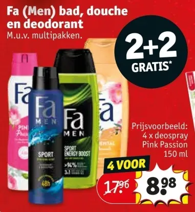 Aanbieding: Fa (men) bad, douche en deodorant