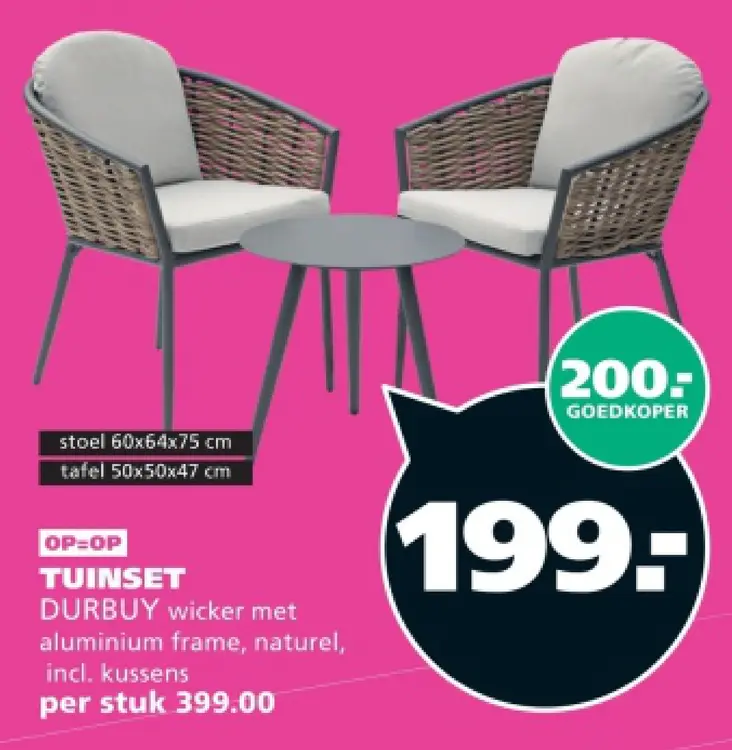 Aanbieding: Tuinset Durbuy