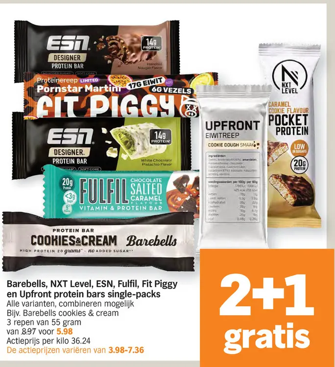 Promotie: Protein bars single-packs