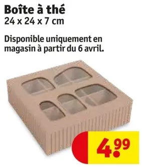 Offre: Boîte à thé