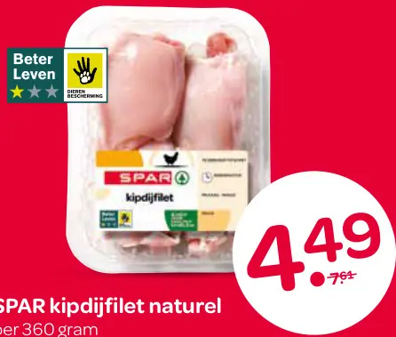Aanbieding: Kipdijfilet naturel