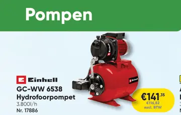 Aanbieding: GC-WW 6538 Hydrofoorpompet