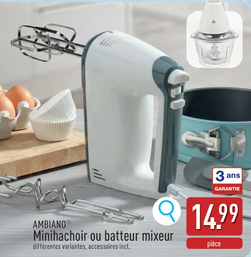 Offre: Minihachoir ou batteur mixeur
