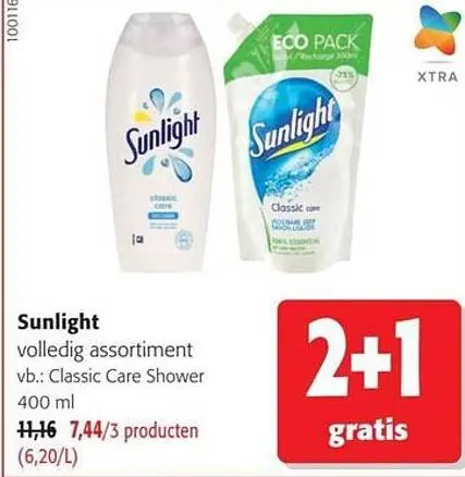 Promotie: Sunlight Classic Care Shower