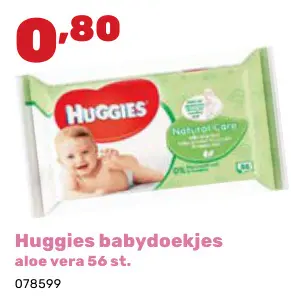Aanbieding: Huggies babydoekjes aloe vera