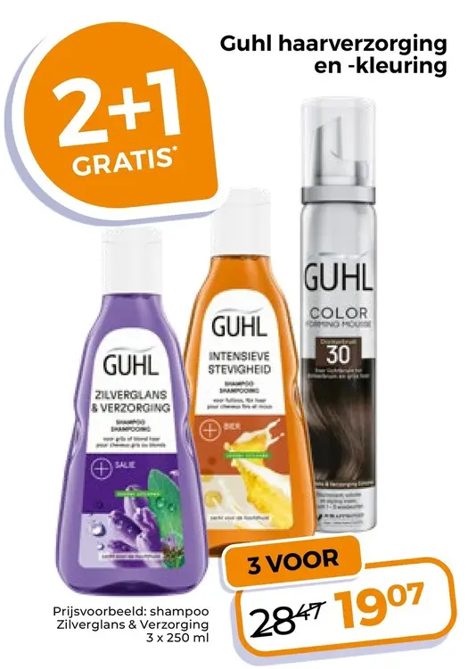 Aanbieding: Guhl haarverzorging en -kleuring