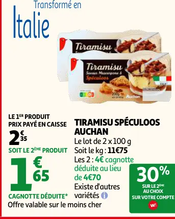 Offre: Tiramisu spéculoos