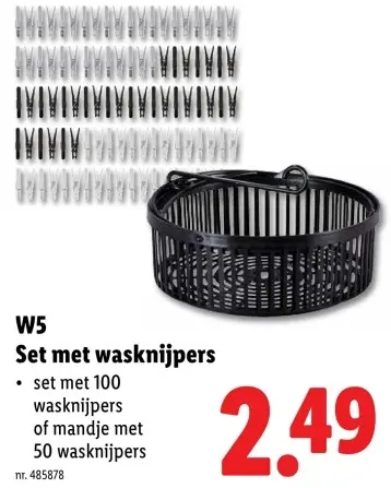 Promotie: Set met wasknijpers