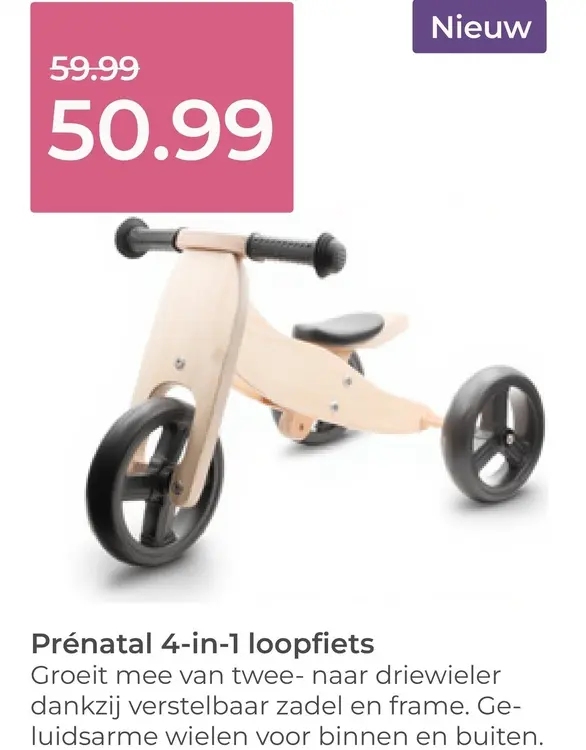 Aanbieding: 4-in-1 loopfiets