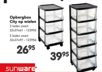 Aanbieding: Opbergbox City op wielen