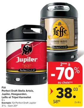 Offre: Perfect Draft Stella Artois, Jupiler, Hoegaar