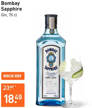 Aanbieding: Bombay Sapphire 70CL