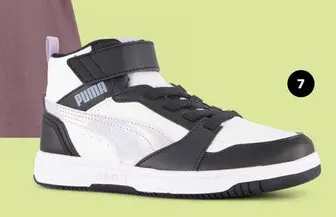 Aanbieding: Puma Rebound V6 Mid Space Belle meisjes sneakers zwart lila
