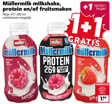 Aanbieding: Milkshake, protein en/of fruitsmaken