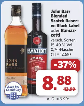 Aanbieding: John Barr Blended Scotch Reserve Black Label 