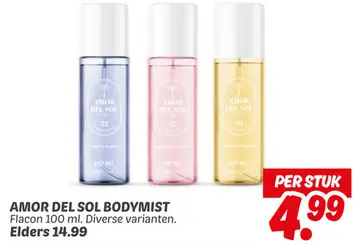 Aanbieding: Amor del sol bodymist