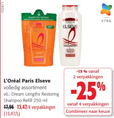 Promotie: Elseve Dream Lengths Restoring Shampoo Refill