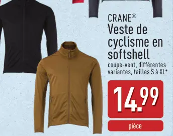 Offre: Veste de cyclisme en softshell