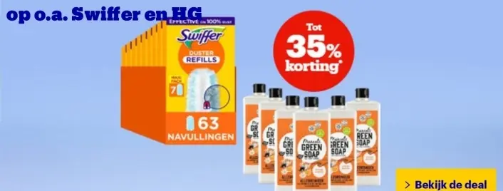 Aanbieding: Swiffer Duster Refills & Green Soap