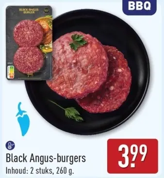 Aanbieding: Black Angus-burgers