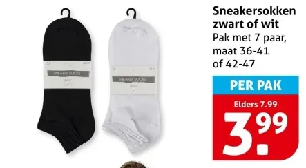 Aanbieding: Sneaker socks
