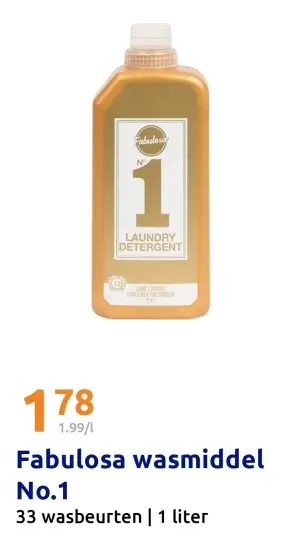 Aanbieding: Fabulosa wasmiddel No.1