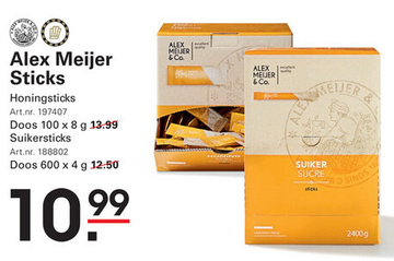 Aanbieding: Alex Meijer Sticks Honingsticks