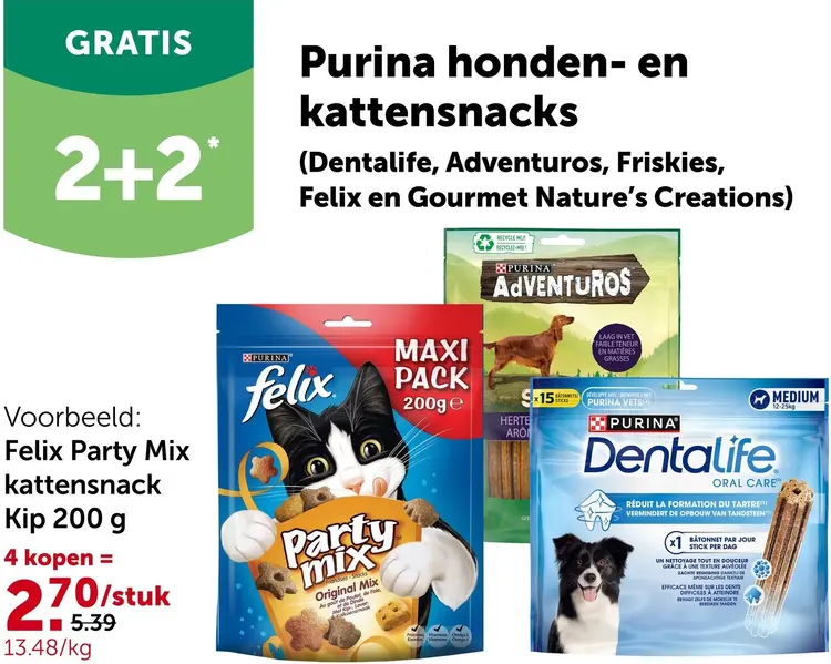 Promotie: Honden- en kattensnacks