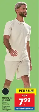 Aanbieding: Herenpolo of short