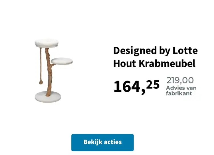 Promotie: Hout Krabmeubel