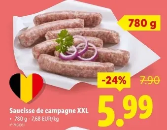 Offre: Saucisse de campagne XXL