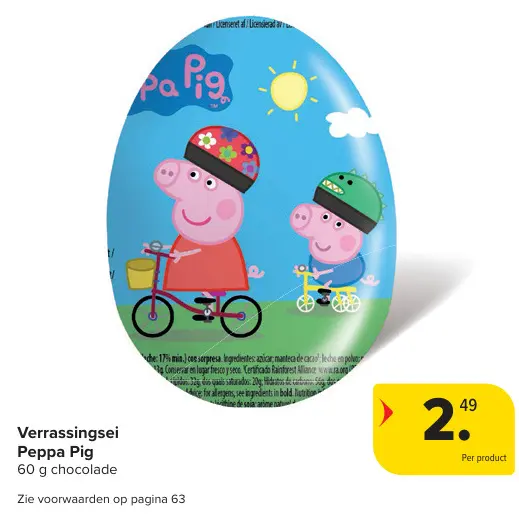 Promotie: Verrassingsei Peppa Pig