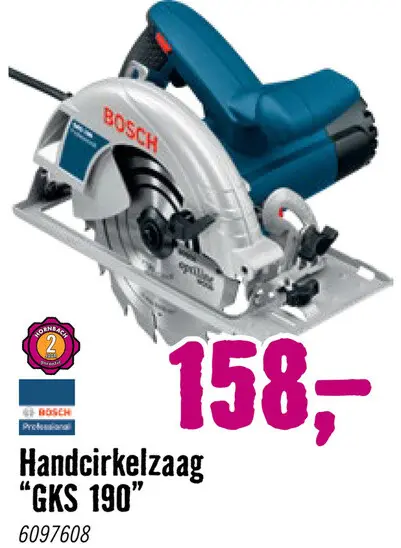 Aanbieding: Professional Handcirkelzaag GKS 190