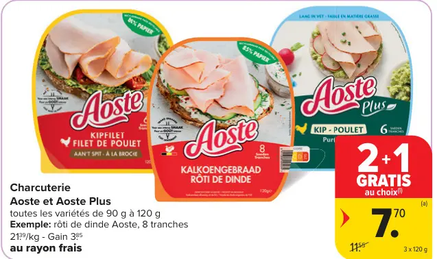 Offre: Charcuterie Aoste et Aoste Plus