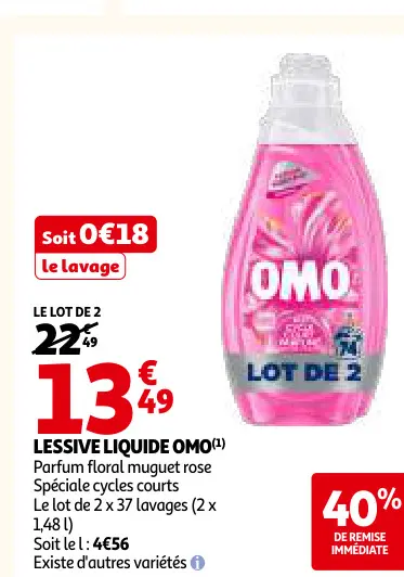 Promotie: Lessive liquide
