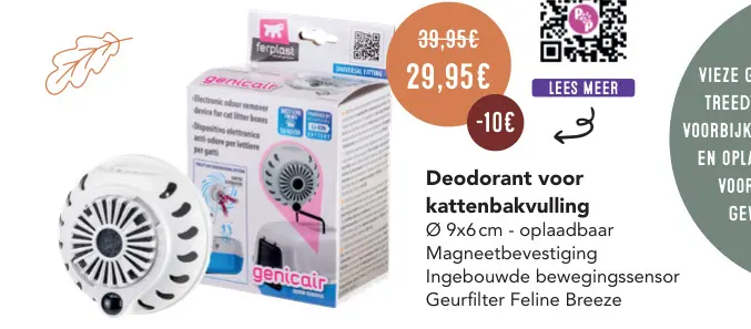 Aanbieding: Deodorant voor kattenbakvulling