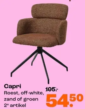 Aanbieding: Eetkamerstoel Capri