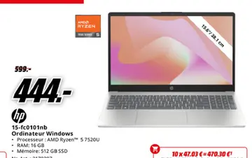 Offre: 15-fc0101nb Ordinateur Windows